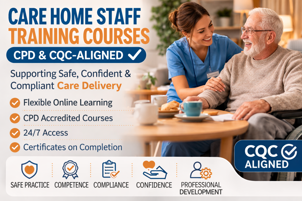 Care Home Staff Training Courses CPD and CQC Aligned